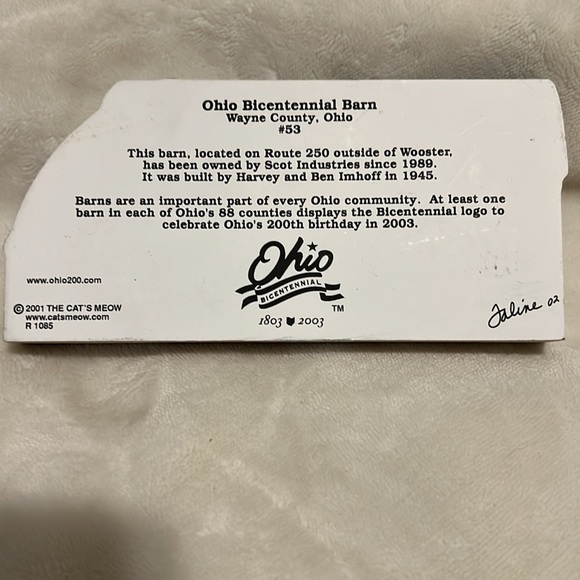 The cats meow Ohio bicentennial barn: Wayne County - Picture 2 of 3